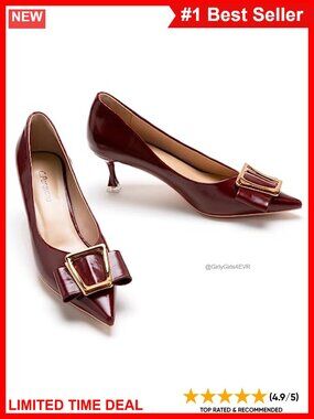 Kitten Heel Pointed Toe Pumps Slingback Dress Shoes